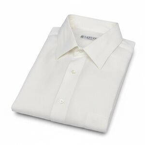 Lanvin Sheer White Shirt Blouse Long Sleeve 17.5/45